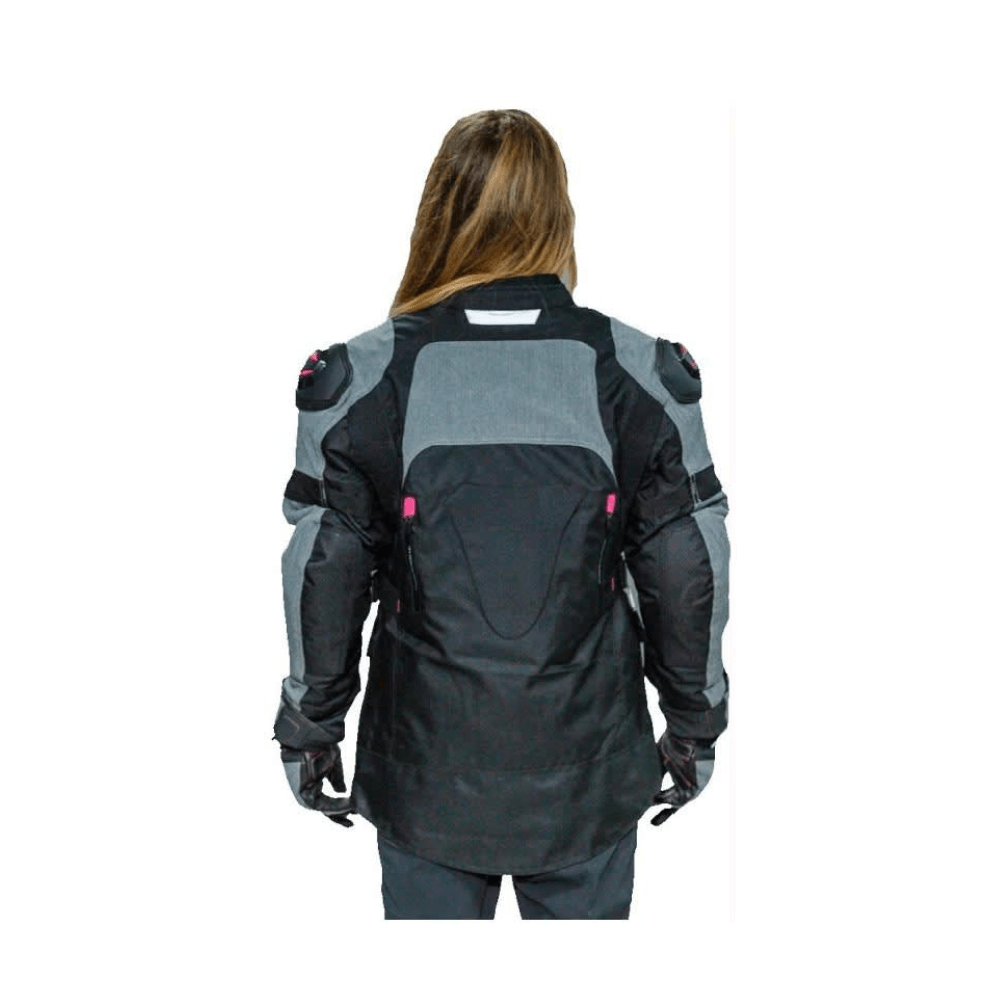 CHAQUETA MUJER KMZ SAHARA NEGRO ROSADO | COBERTURA SUPERIOR2