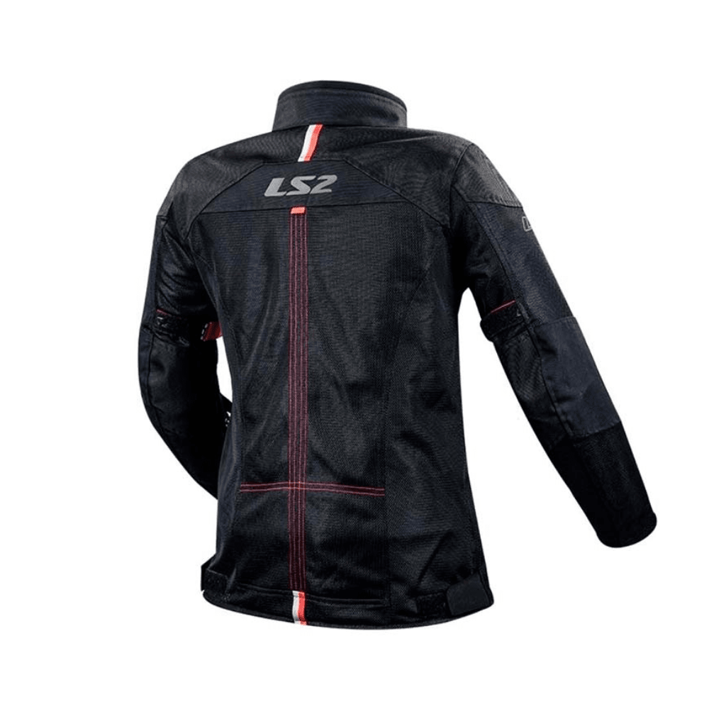 CHAQUETA LS2 ALBA VERANO MUJER NEGRA ROJO2