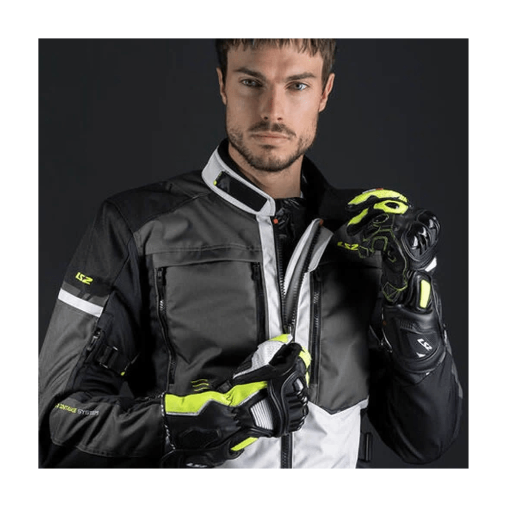 CHAQUETA LS2 NORWAY NEGRA GRIS AMARILLO5