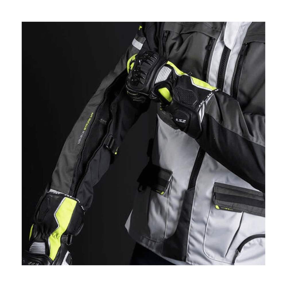 CHAQUETA LS2 NORWAY NEGRA GRIS AMARILLO4