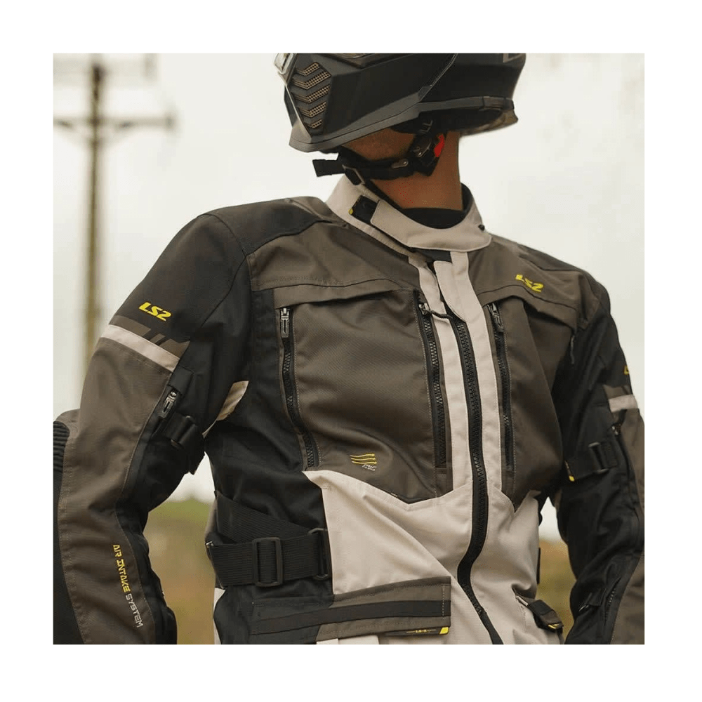 CHAQUETA LS2 NORWAY NEGRA GRIS AMARILLO7