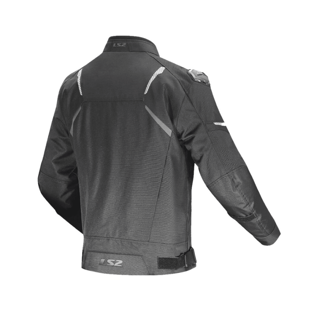 CHAQUETA PARA MOTO LS2 ZOOM NEGRA IMPERMEABLE2
