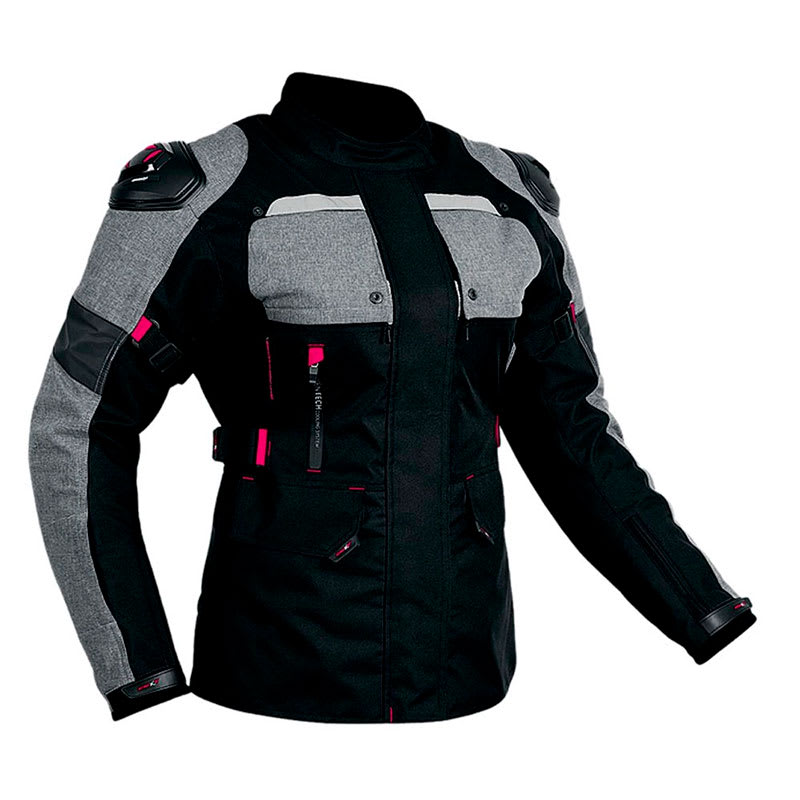 CHAQUETA ATROX 2424 MUJER NEGRA GRIS ROSA1