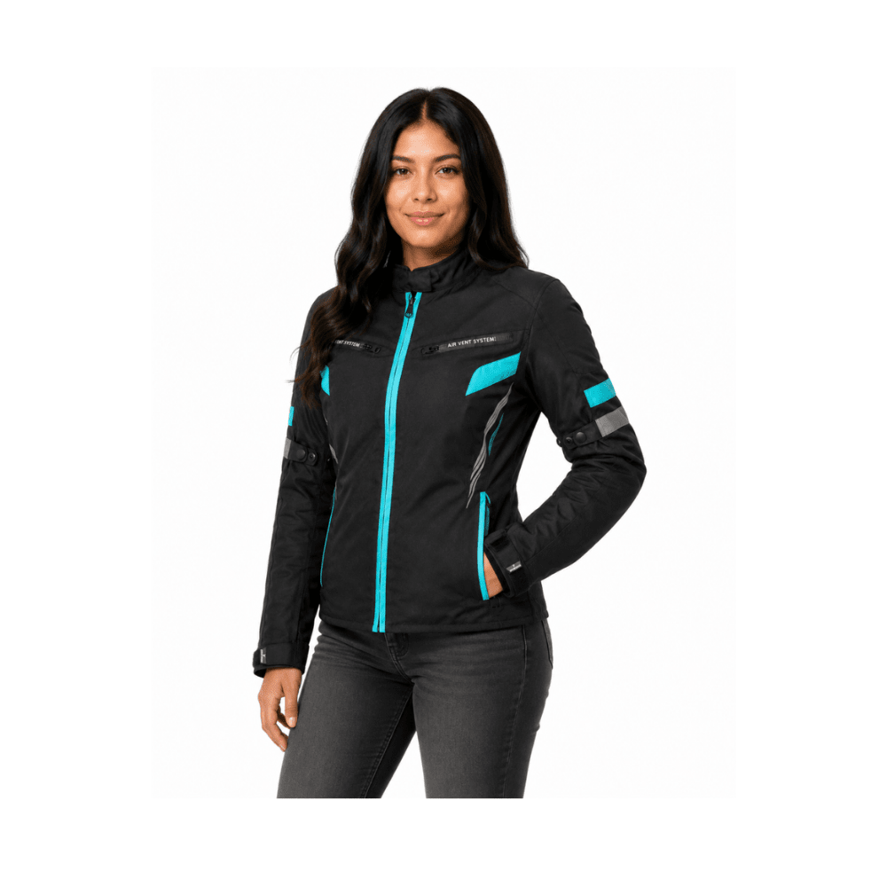 CHAQUETA MOTO MUJER NEGRO CALIPSO | PROTECCIÓN Y ESTILO PARA CADA AVENTURA2