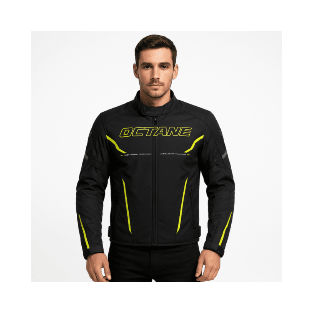 CHAQUETA OCTANE CONTRACT AMARILLO FLÚOR | ALTA VISIBILIDAD PARA UNA CONDUCCIÓN MÁS SEGURA2