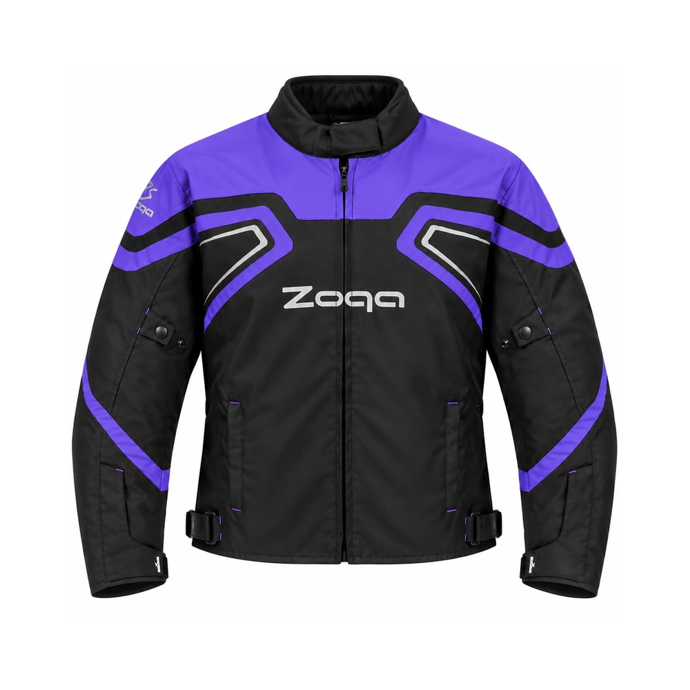 CHAQUETA PARA MOTO SAFE DRIVE LADY MORADA1