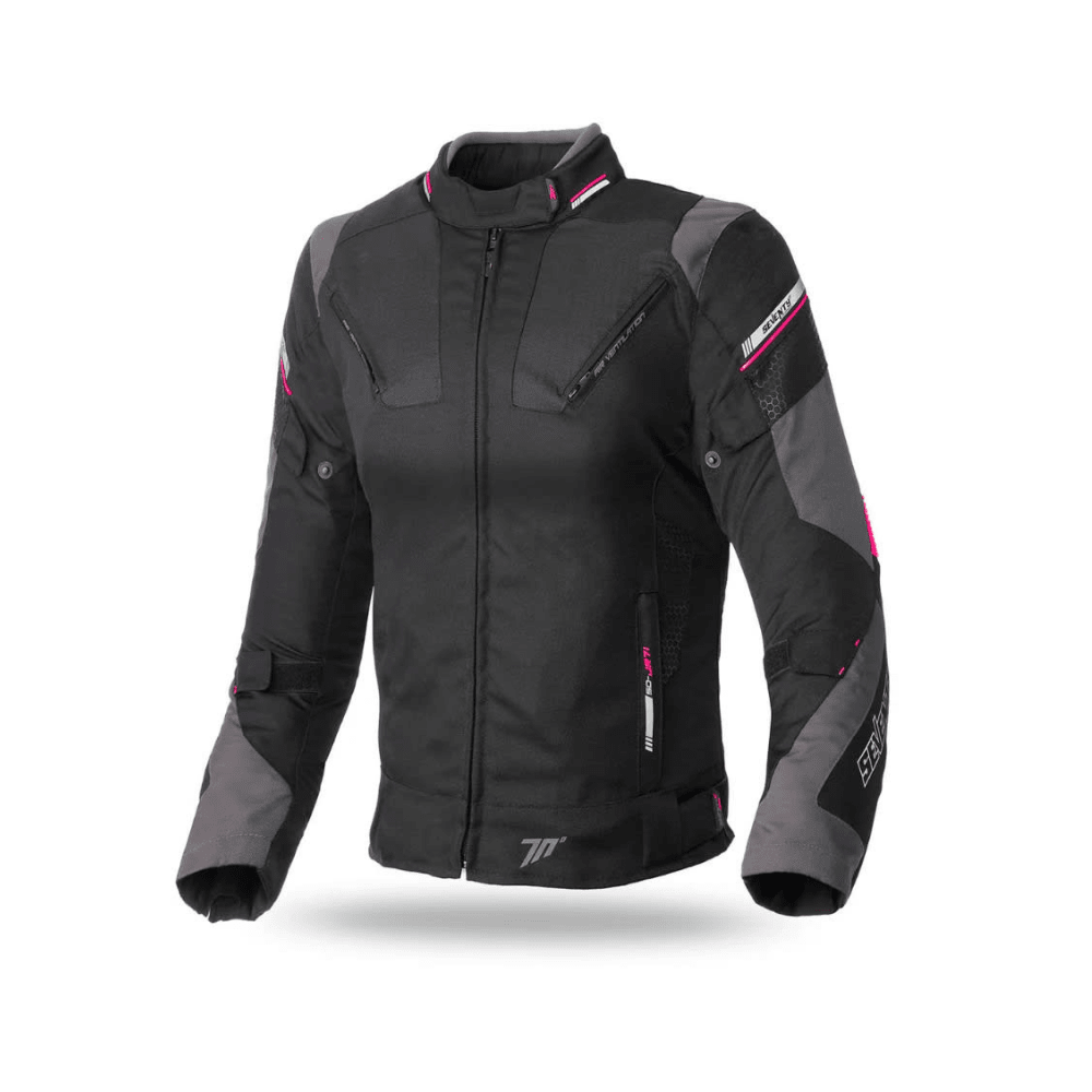 CHAQUETA SEVENTY SD-JR71 MUJER NEGRA ROSA | RENDIMIENTO DEPORTIVO CON ADN RACING1