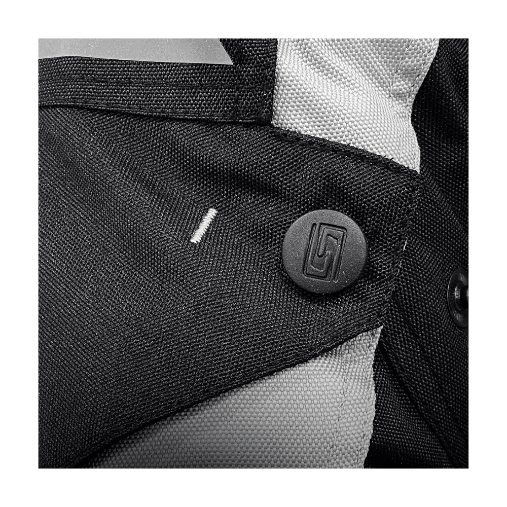 CHAQUETA PARA MOTO CONCORDE CON PROTECCIONES Y FORRO TÉRMICO NEGRA Y GRIS5