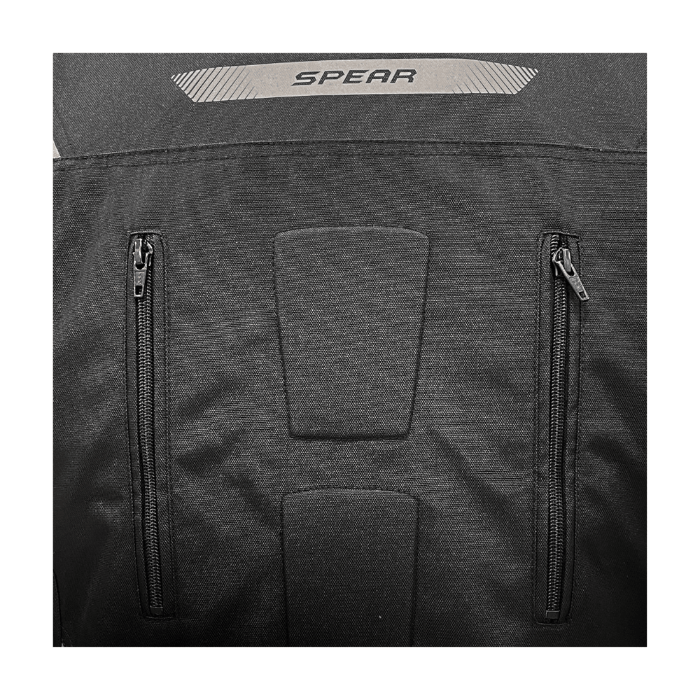 CHAQUETA PARA MOTO CONCORDE CON PROTECCIONES Y FORRO TÉRMICO NEGRA Y GRIS4