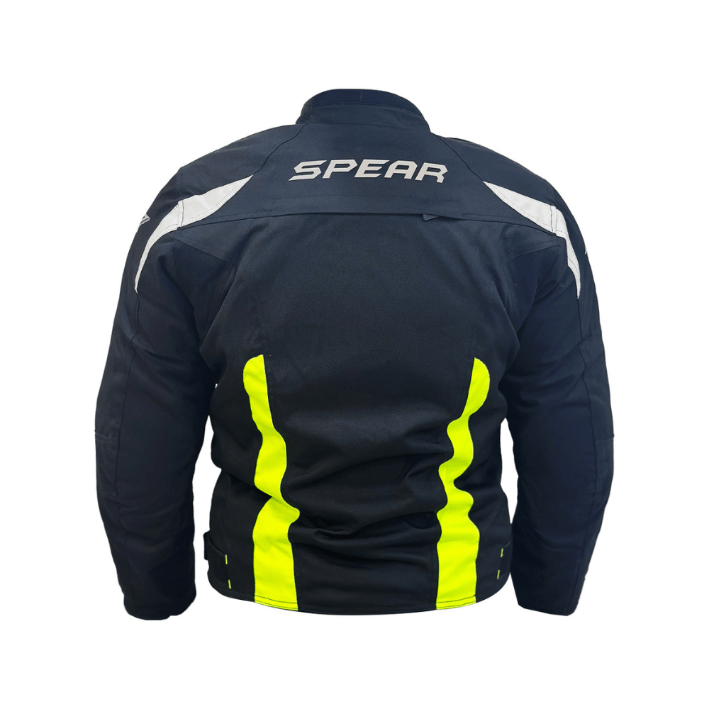CHAQUETA PARA MOTO MUJER SPEAR MFT ONE CON PROTECCIONES NEGRA AMARILLA2