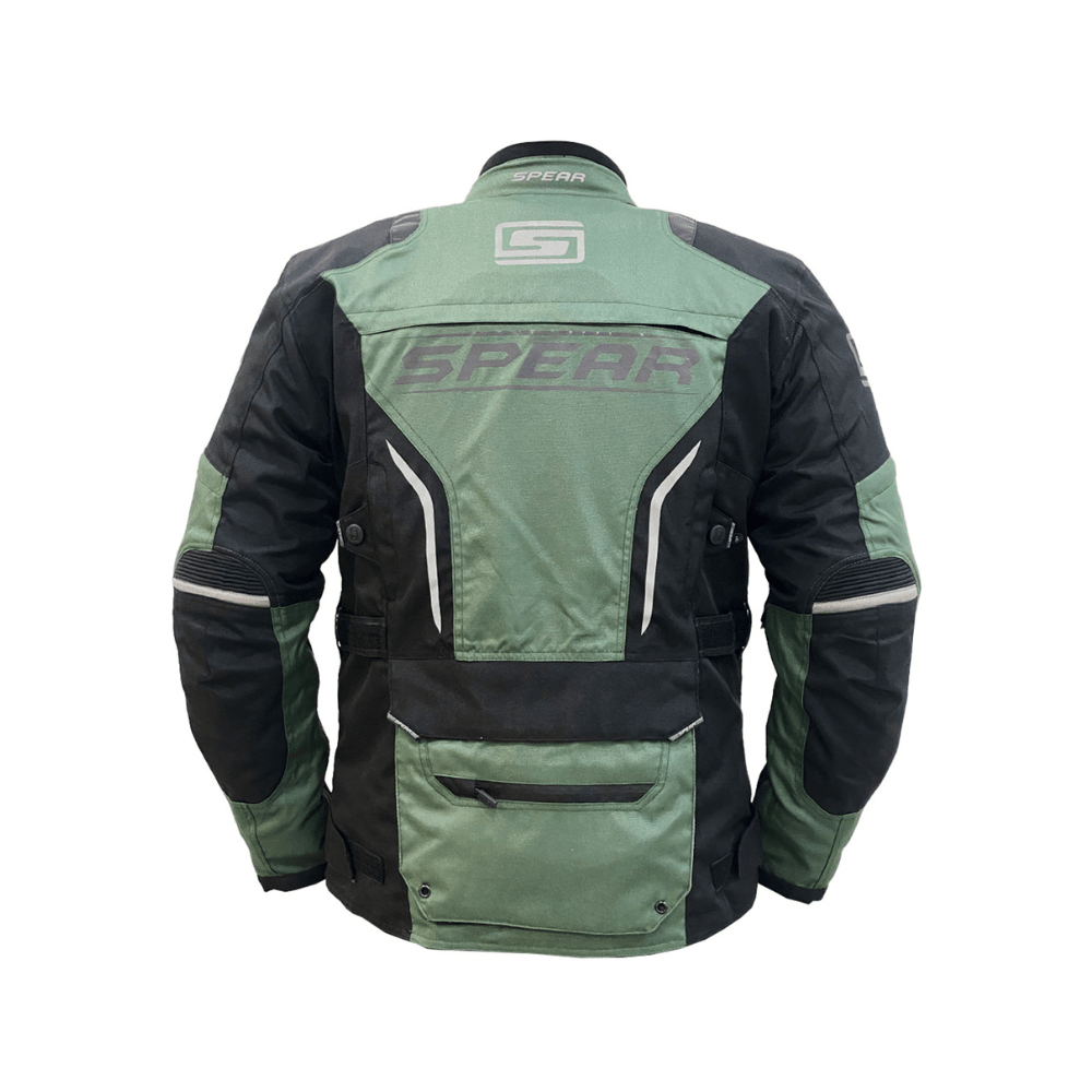 CHAQUETA PARA MOTO SPEAR TORNADO TRICAPA IMPERMEABLE MILITAR2