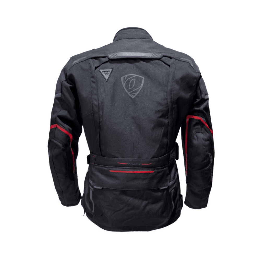 CHAQUETA PARA MOTO OCTANE SUSPENSIÓN TRICAPA NEGRA2