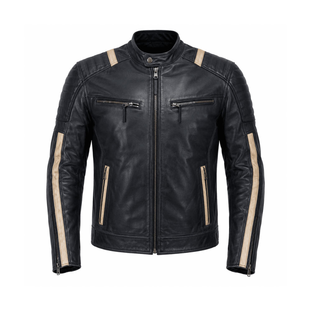 CHAQUETA PARA MOTO AVERY CUERO VACUNO 1,3 MM1