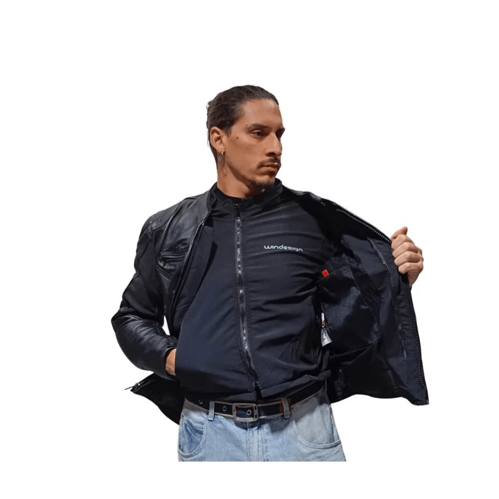 CHAQUETA PARA MOTO CUERO MERCURIO CON JOROBA HUMP4