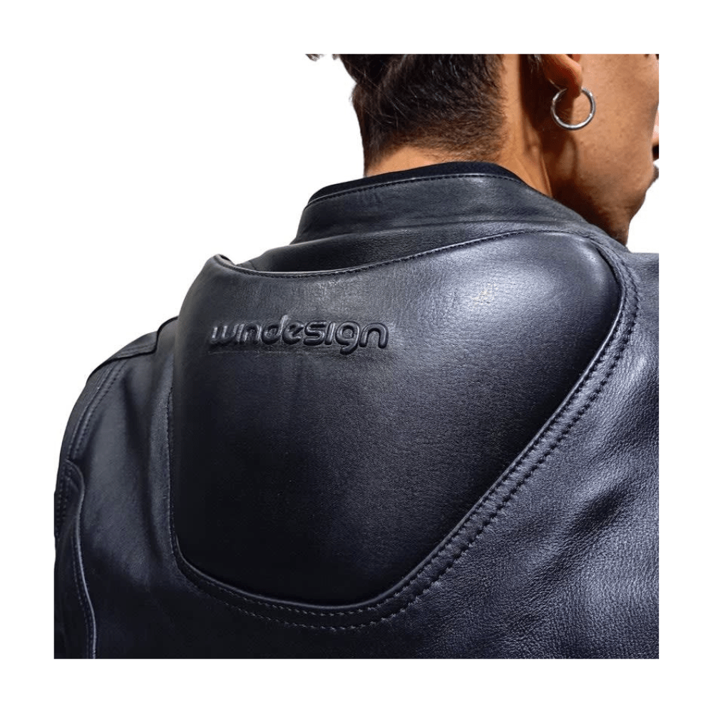 CHAQUETA PARA MOTO CUERO MERCURIO CON JOROBA HUMP6