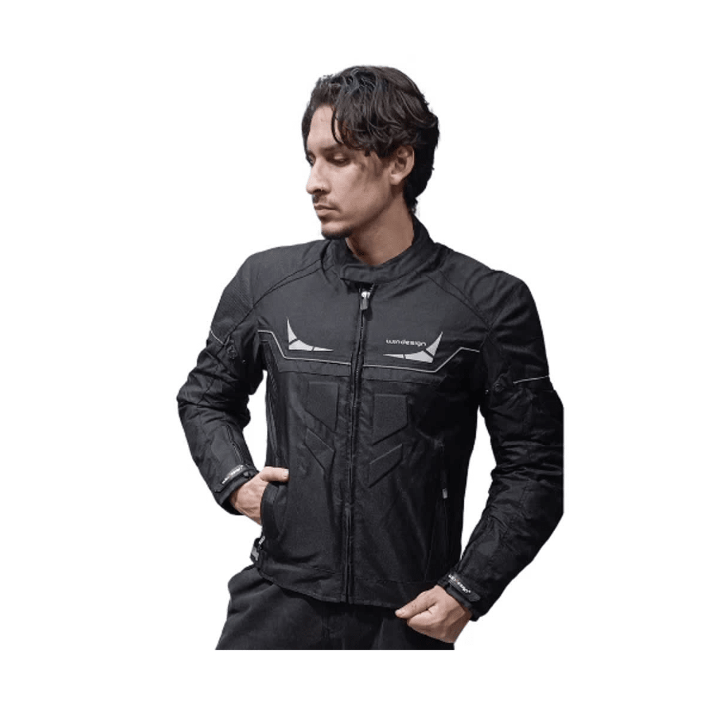CHAQUETA CORDURA CURI NEGRA REFLECTOR PARA MOTO4