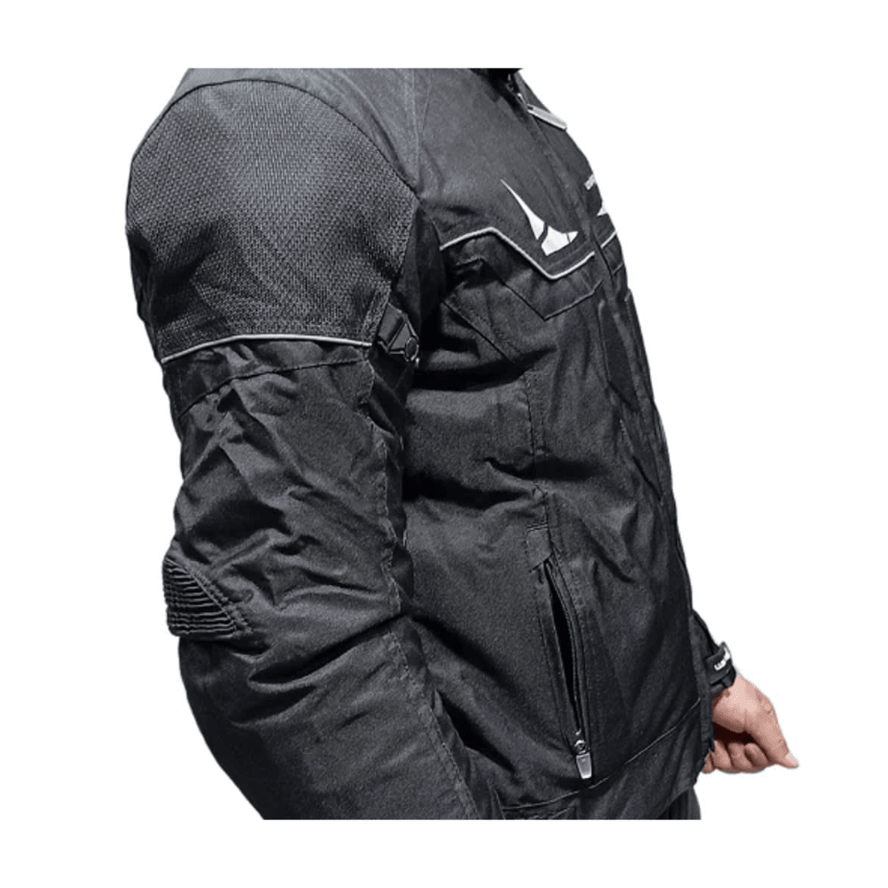 CHAQUETA CORDURA CURI NEGRA REFLECTOR PARA MOTO3