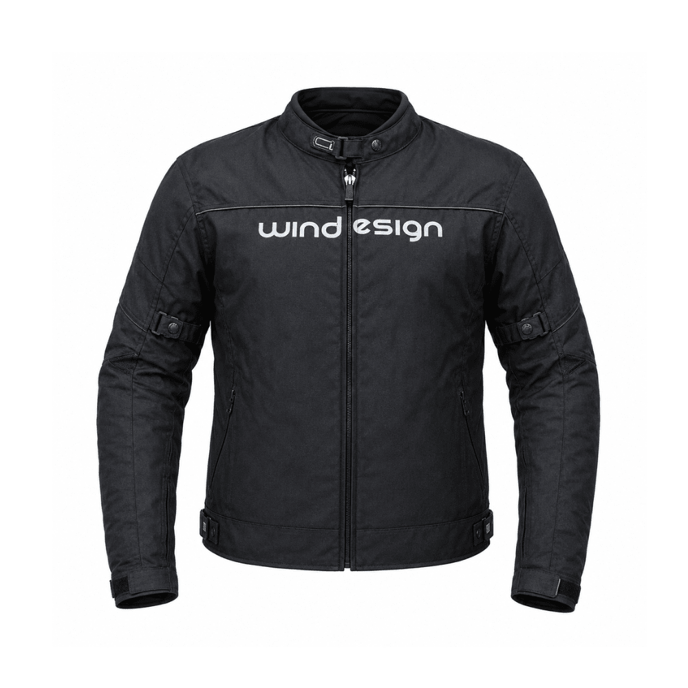 CHAQUETA CORDURA MK NEGRA PARA MOTO ALTA RESISTENCIA1