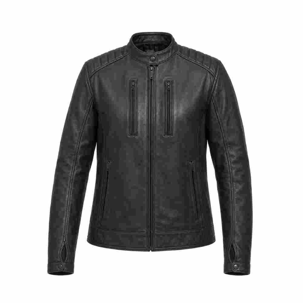 CHAQUETA PARA MOTO DE MUJER WINDESIGN MAIA CUERO VACUNO 1,3 MM1
