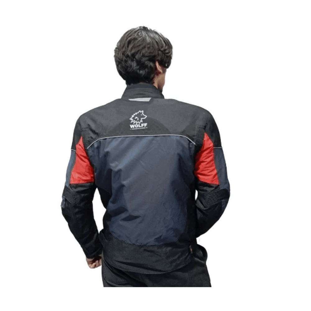 CHAQUETA PARA MOTO CORDURA WOLFF AZUL2