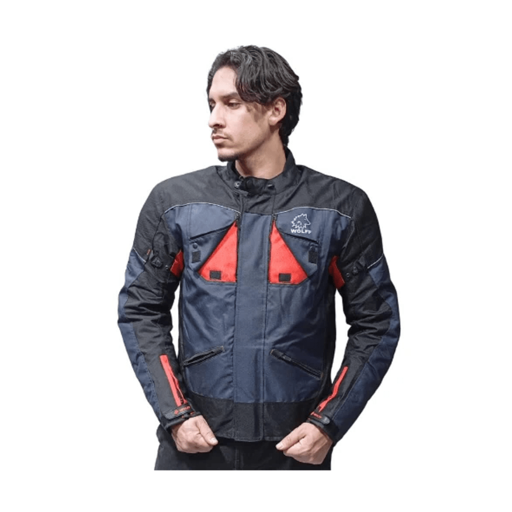CHAQUETA PARA MOTO CORDURA WOLFF AZUL4