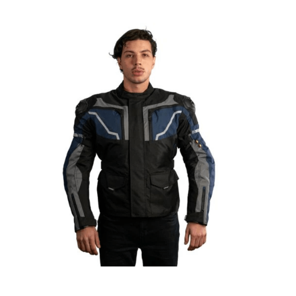 CHAQUETA PARA MOTO WINDESIGN YAGAN DE CORDURA CON PROTECCIONES AZUL7