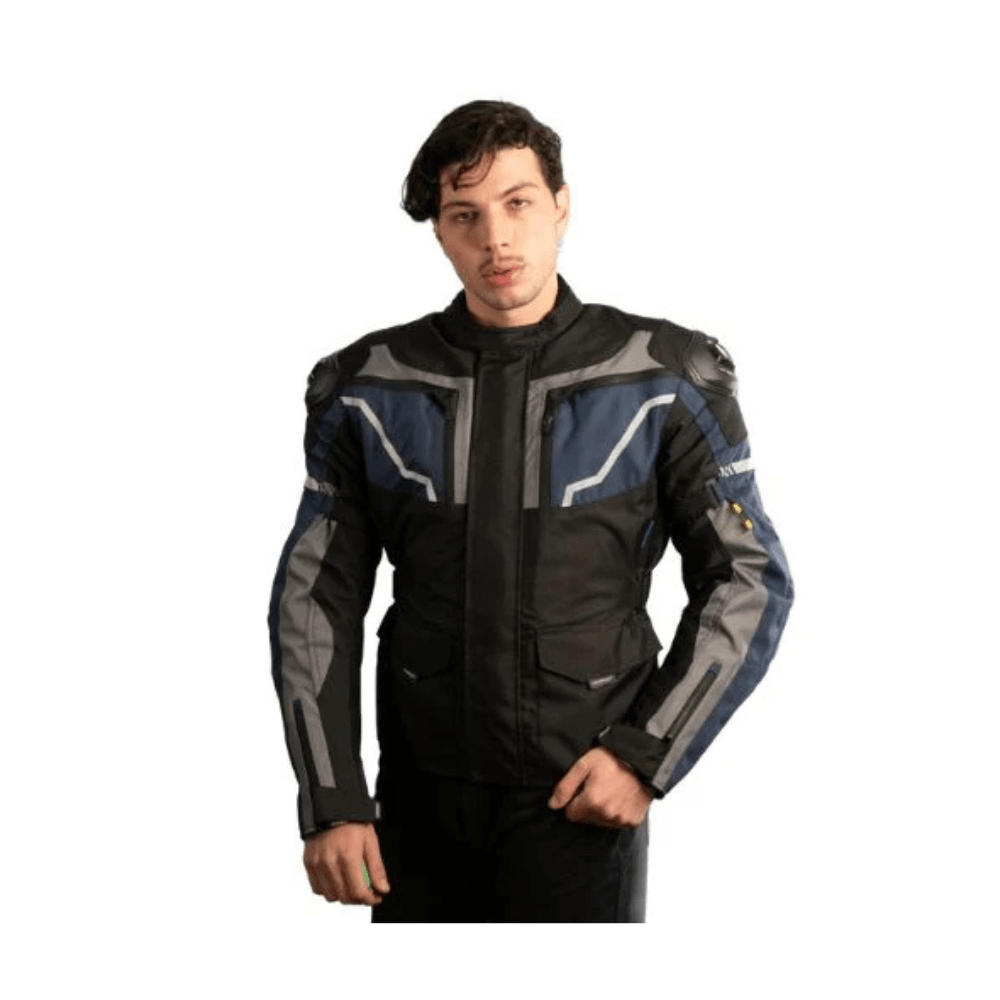 CHAQUETA PARA MOTO WINDESIGN YAGAN DE CORDURA CON PROTECCIONES AZUL3