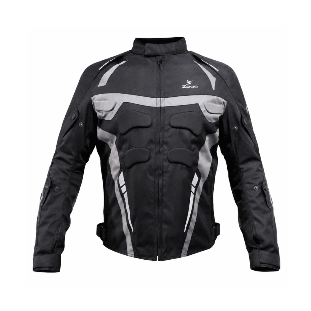 CHAQUETA PARA MOTOCICLISTAS SAFE DRIVE NEGRA GRIS | PARA SUPERAR CUALQUIER DESAFÍO1