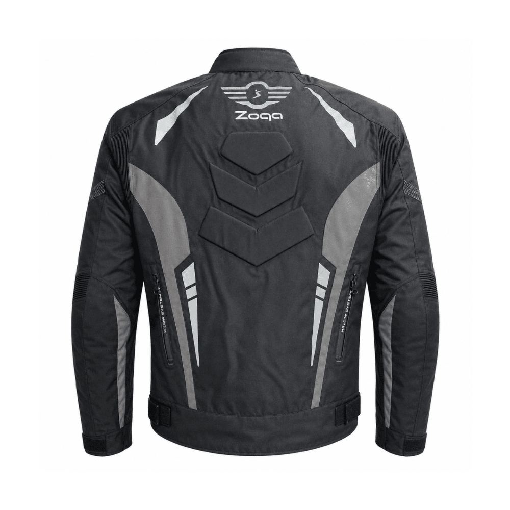 CHAQUETA PARA MOTOCICLISTAS SAFE DRIVE NEGRA GRIS | PARA SUPERAR CUALQUIER DESAFÍO2