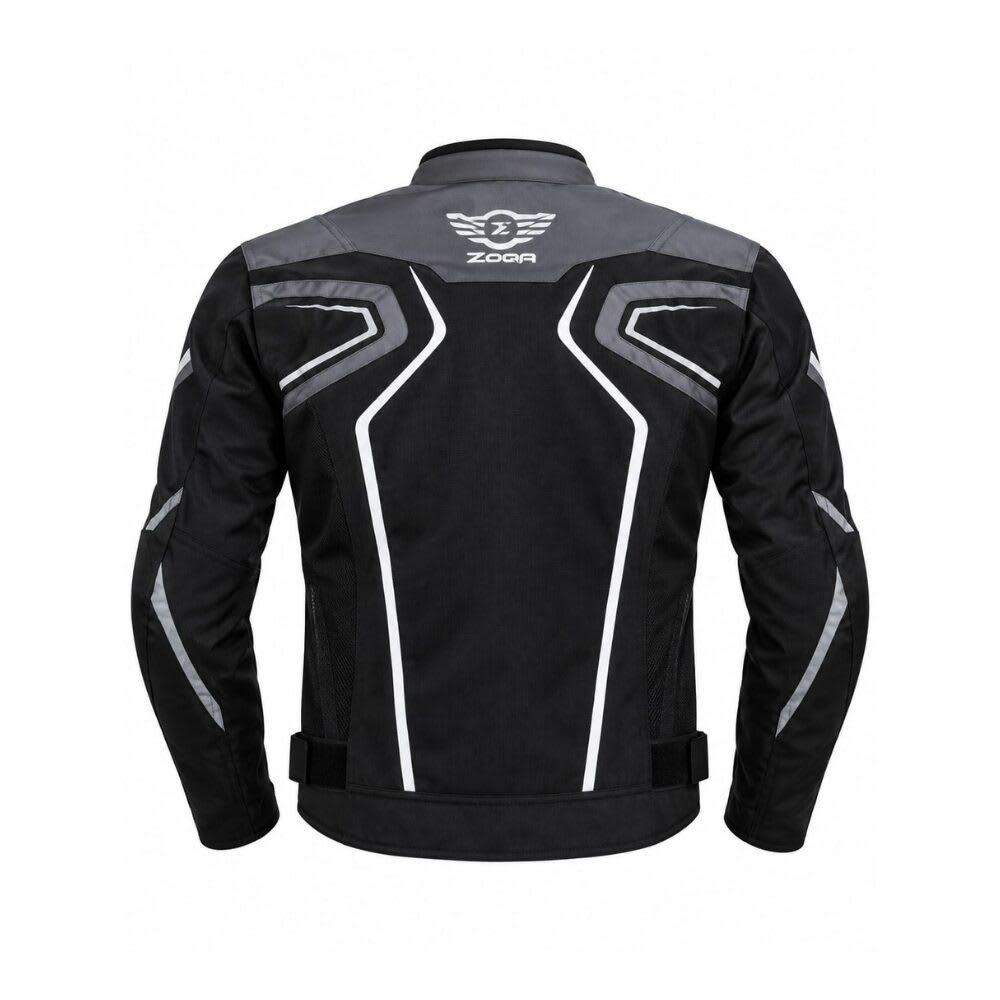 CHAQUETA PARA MOTO SAFE DRIVE GRIS3