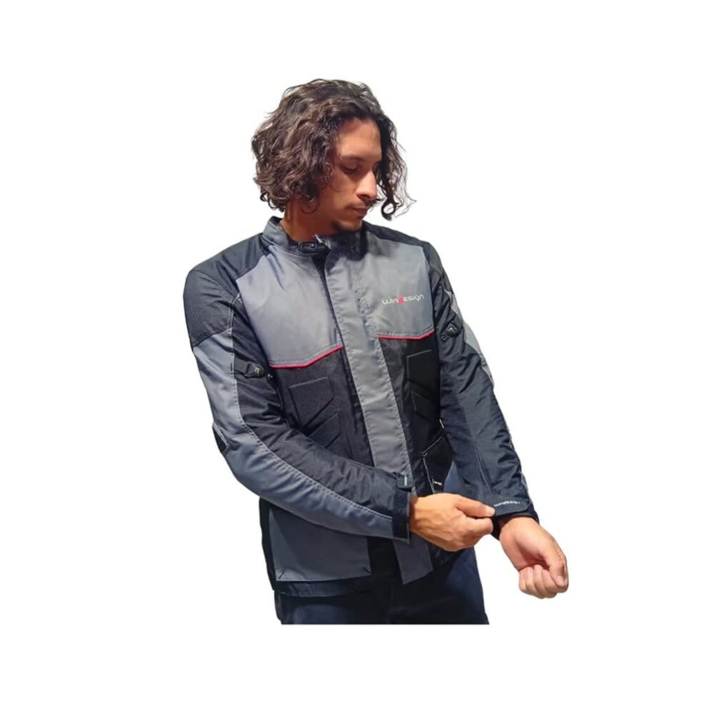 CHAQUETA TOURING WILD GRIS PARA MOTO3