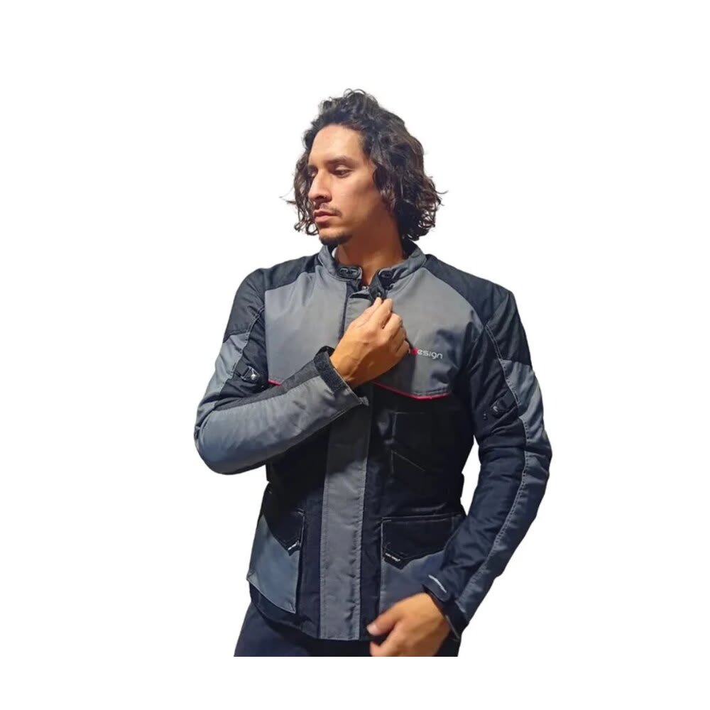 CHAQUETA TOURING WILD GRIS PARA MOTO2