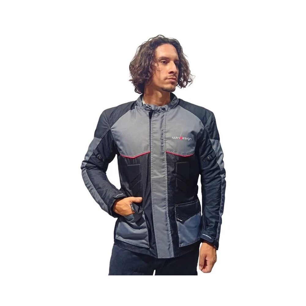 CHAQUETA TOURING WILD GRIS PARA MOTO4