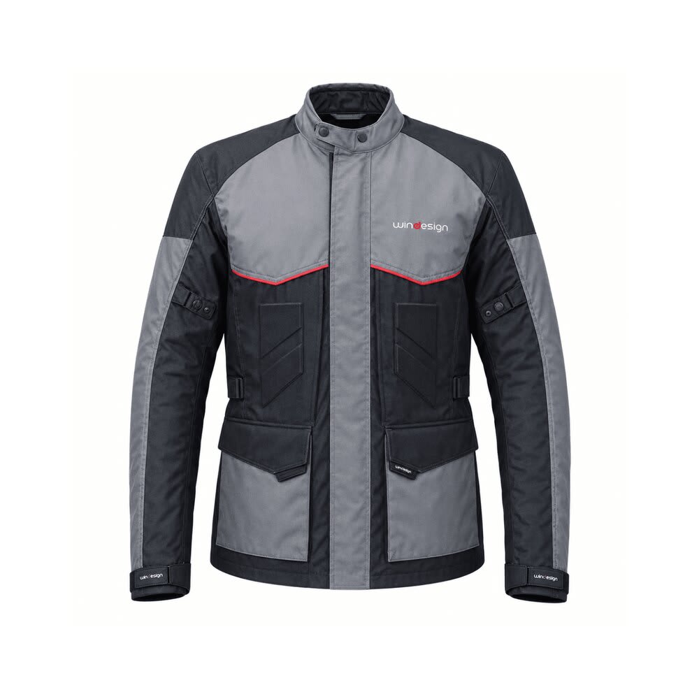 CHAQUETA TOURING WILD GRIS PARA MOTO1