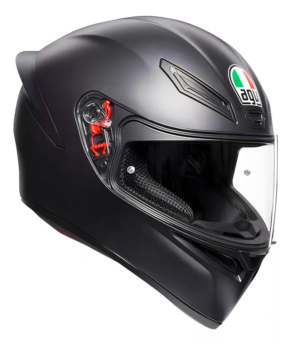 Casco integral AGV k1 negro mate1