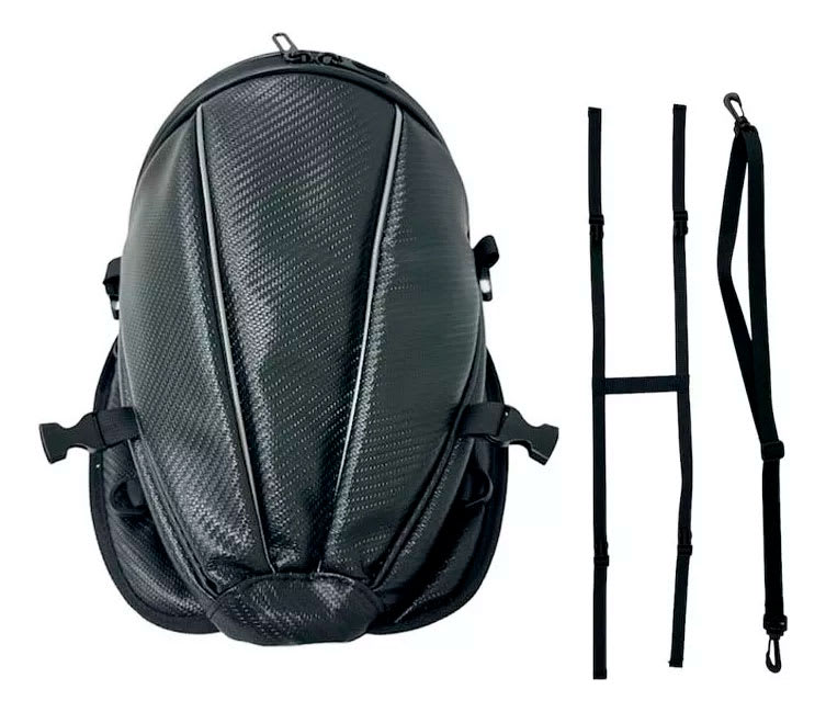 Bolso Para Moto Parte Trasera Universal Impermeable. - Negro1