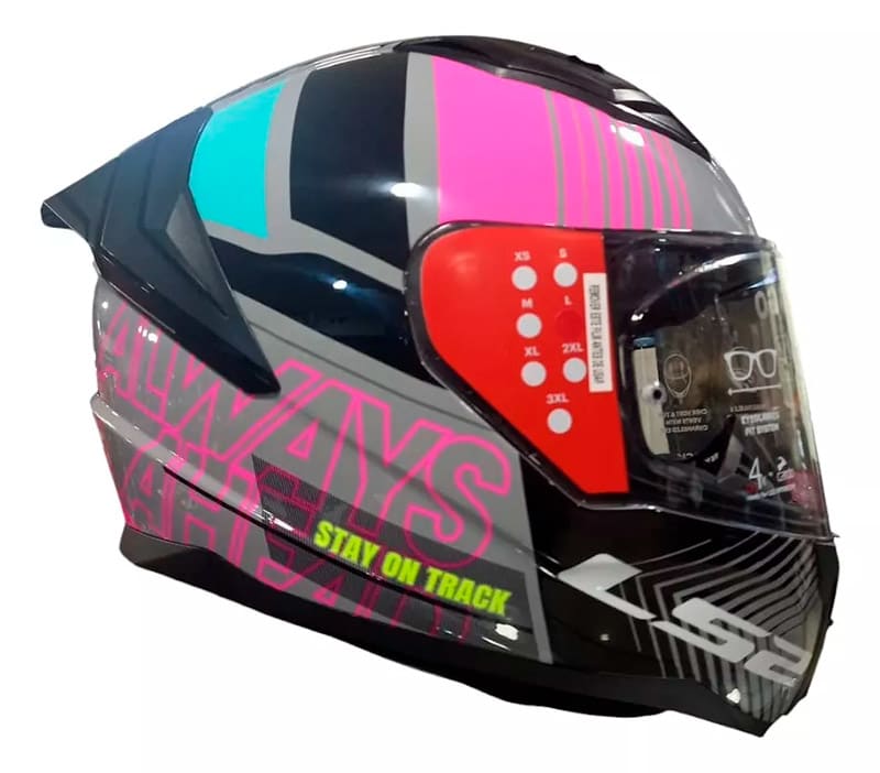CASCO LS2 FF810 VIGO SHIFT GRIS ROSA1