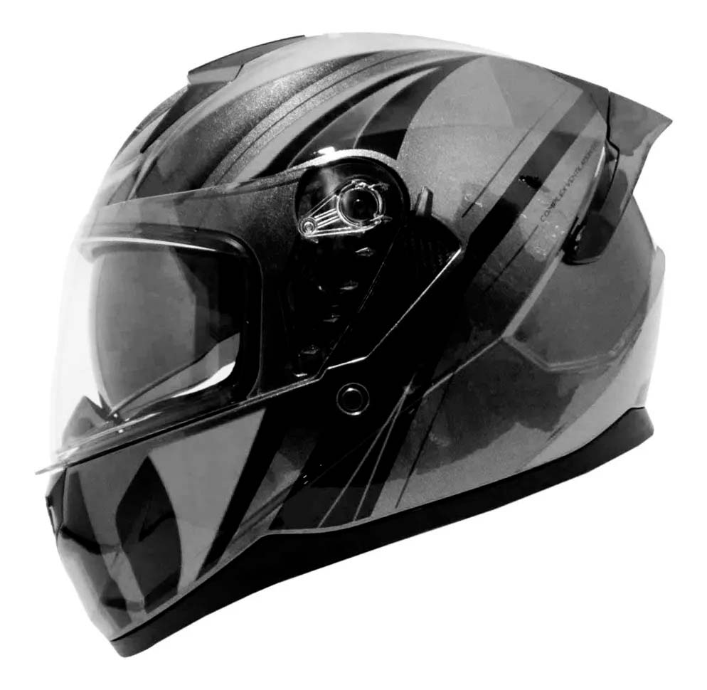 Casco Integral GHB M-67 gris brillante1