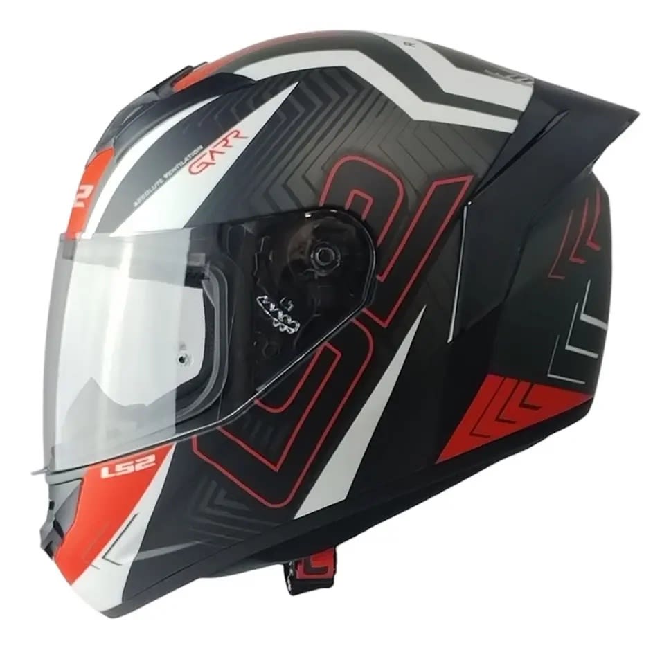 CASCO LS2 FF352 EVO GARR GRIS BLANCO ROJO MATE | CASCO INTEGRAL CERTIFICADO ECE 22.053