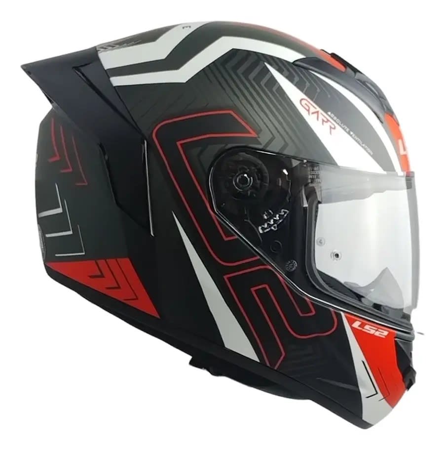 CASCO LS2 FF352 EVO GARR GRIS BLANCO ROJO MATE | CASCO INTEGRAL CERTIFICADO ECE 22.056