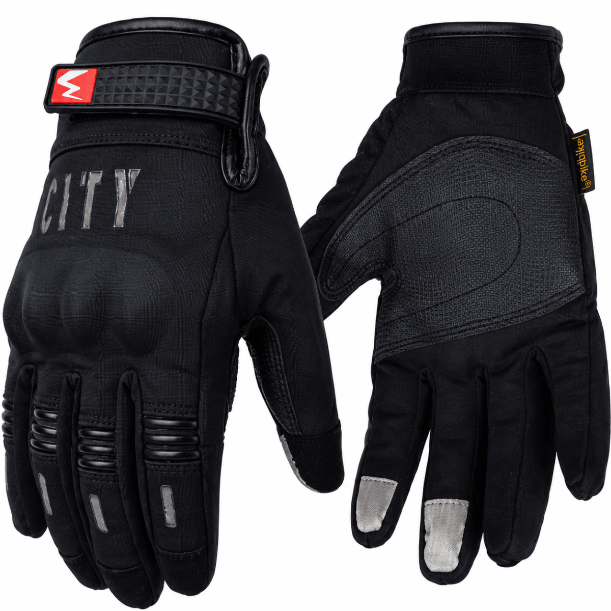 GUANTES MADBIKE CITY TOUCH NEGRO PARA MOTO | ESTILO, PROTECCIÓN Y CONTROL1