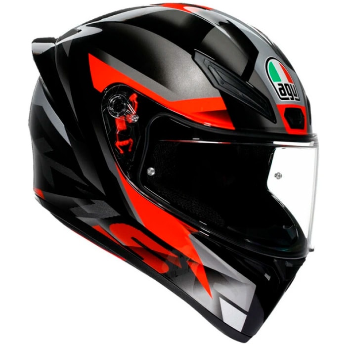 CASCO INTEGRAL AGV K1 S (2023) FASTLAP NEGRO GRIS ROJO | TECNOLOGÍA RACING PARA EL DÍA A DÍA1
