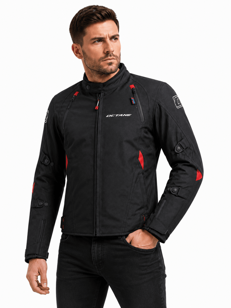 CHAQUETA OCTANE VOLTAGE NEGRO ROJO | RENDIMIENTO Y PROTECCIÓN PARA EL DÍA A DÍA2
