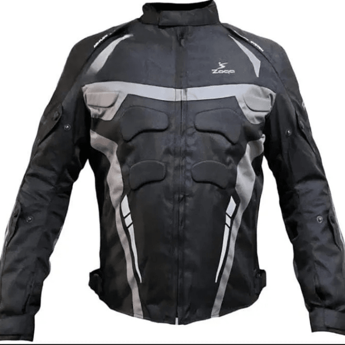 Chaquetas Para Motociclistas Safe Drive negra gris1