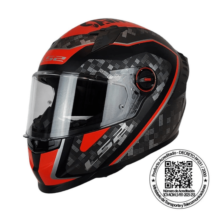 CASCO LS2 FF816 COSMOS STRIKE GRIS ROJO MATE1