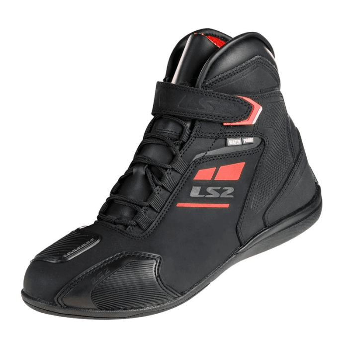 BOTA LS2 GARRA NEGRA ROJA HOMBRE1