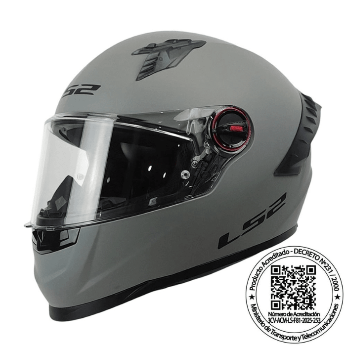 CASCO PARA MOTO LS2 FF816 COSMOS NARDO GRIS MATE1