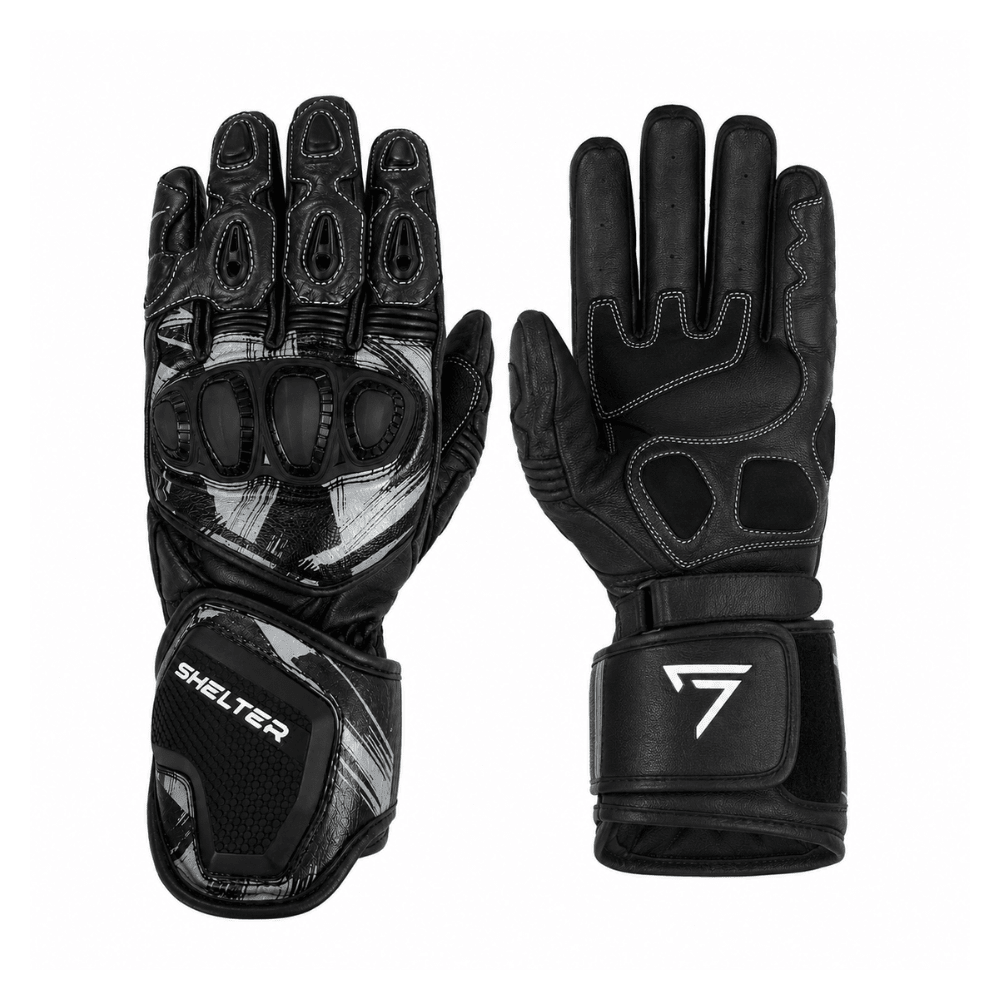 GUANTES PARA MOTO SHELTER CHROME NEGRO1