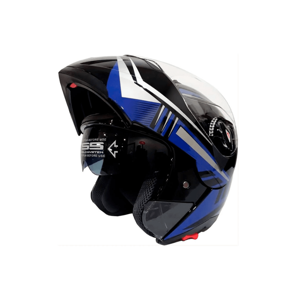 CASCO ABATIBLE GHB 158 AZUL BLANCO2