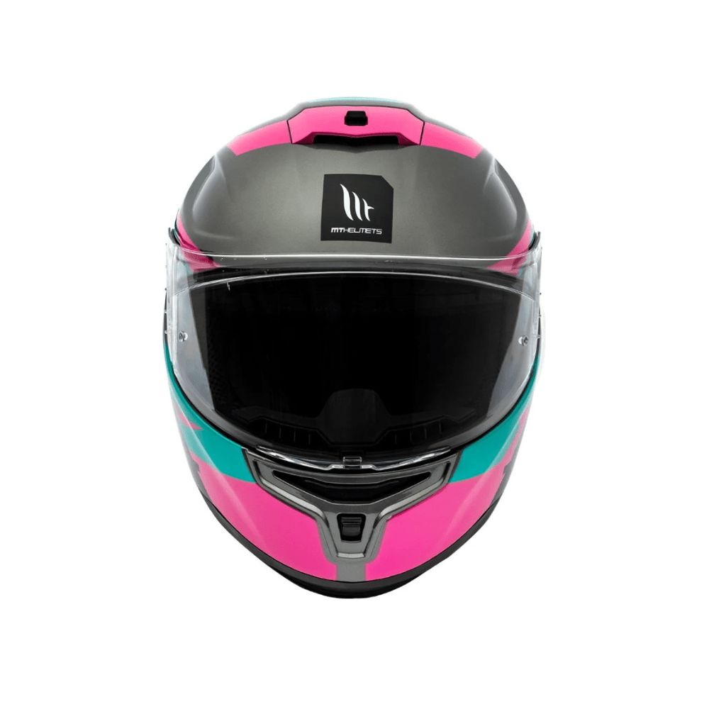 CASCO PARA MOTO  MT FF114 HUMMER QUO C9 ROSA BRILLO5